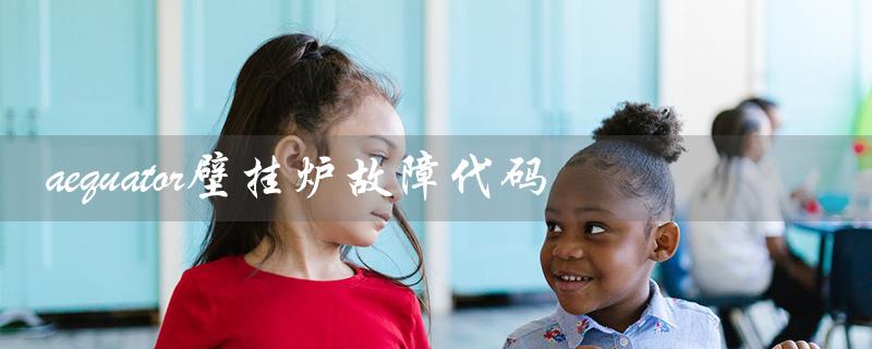 aequator壁挂炉故障代码（ariston壁挂炉故障代码是什么）