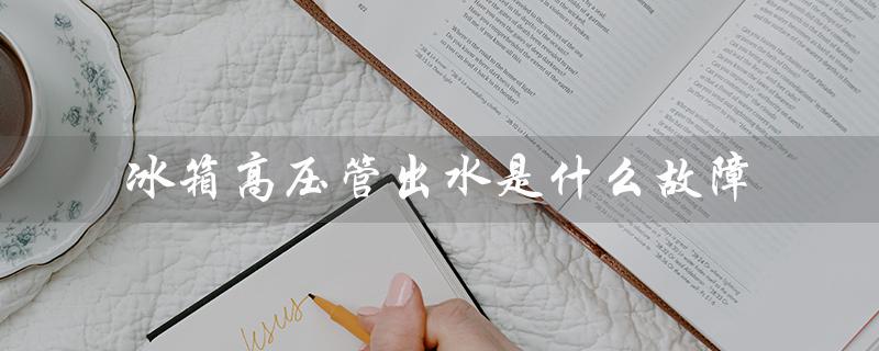 冰箱高压管出水是什么故障（冰箱高压管不热的故障是什么）