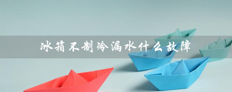 冰箱不制冷漏水什么故障（冰箱不制冷漏水，为何）