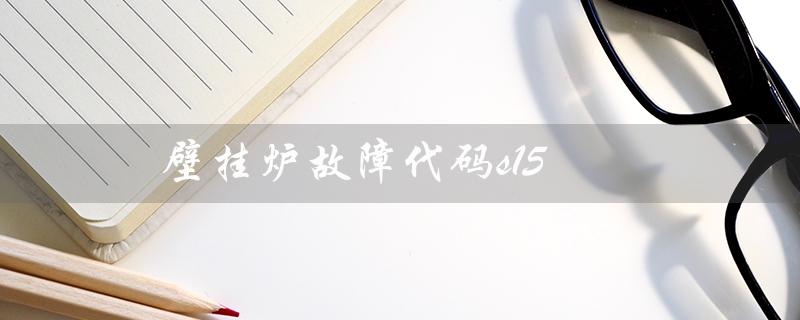 壁挂炉故障代码s15（壁挂炉故障代码有哪些）