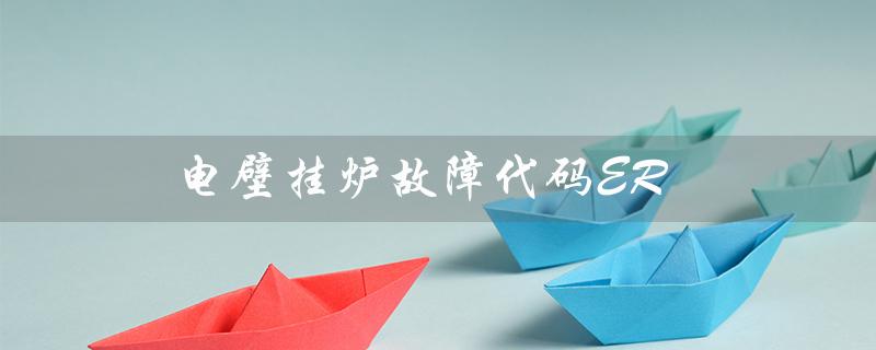 电壁挂炉故障代码ER（电壁挂炉e5故障怎么办）