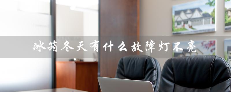 冰箱冬天有什么故障灯不亮（可能的原因及解决方法）